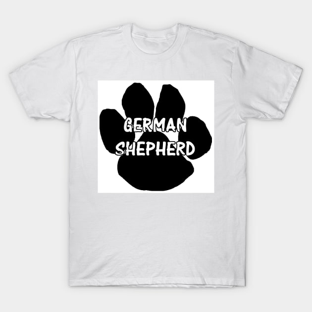 german shepherd name paw T-Shirt by Wanderingangel